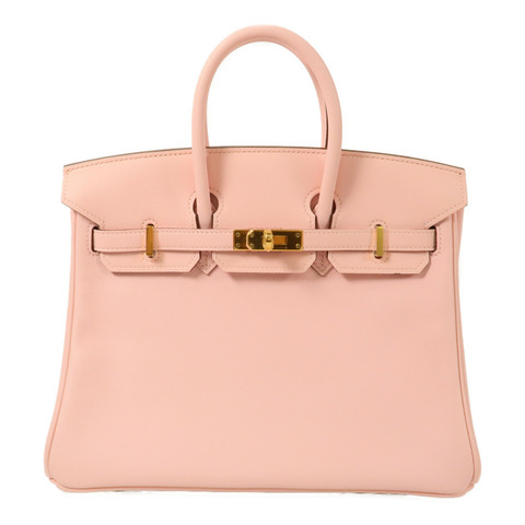 HERMES Swift皮革Birkin 25手挽袋Rose Sakura