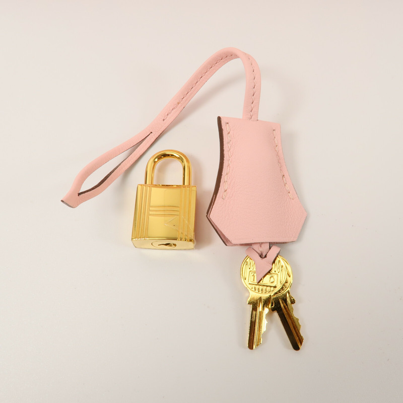 HERMES Swift皮革Birkin 25手挽袋Rose Sakura-9