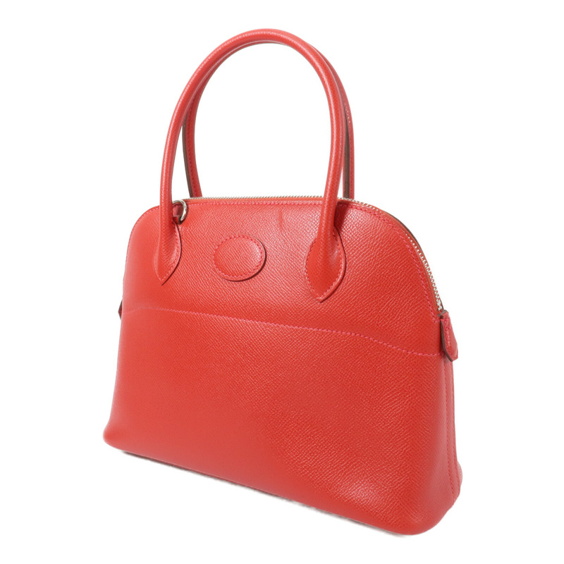 HERMES Epsom皮革Bolide 27手挽肩背兩用袋Rouge-2