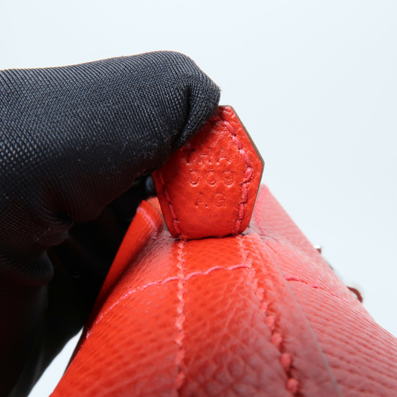 HERMES Epsom皮革Bolide 27手挽肩背兩用袋Rouge-7