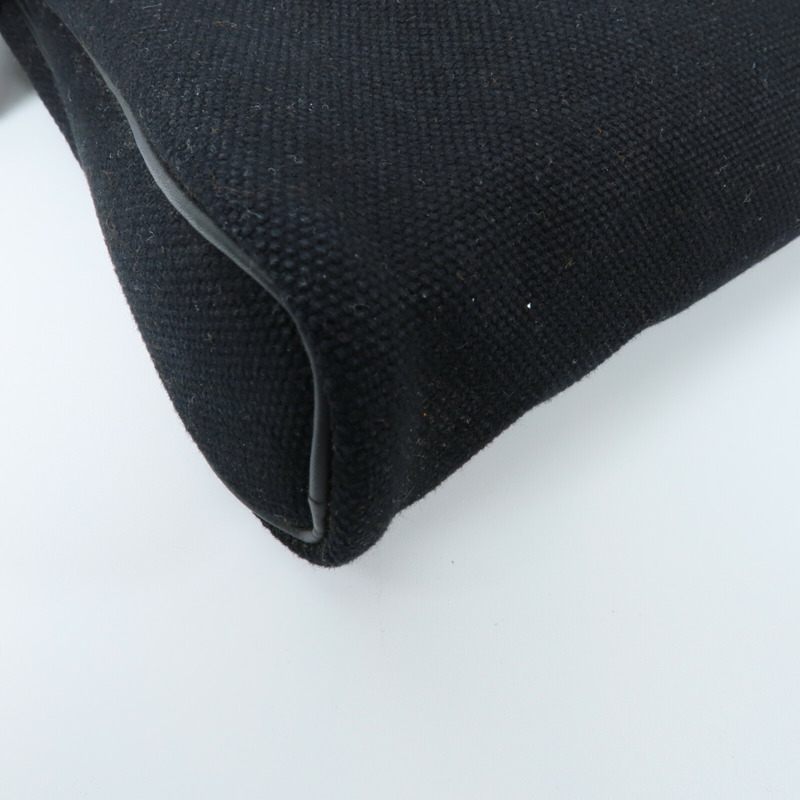 HERMES 帆布Sac Ybou PM手挽袋Noir-10