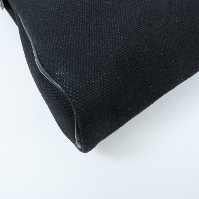 HERMES 帆布Sac Ybou PM手挽袋Noir-12