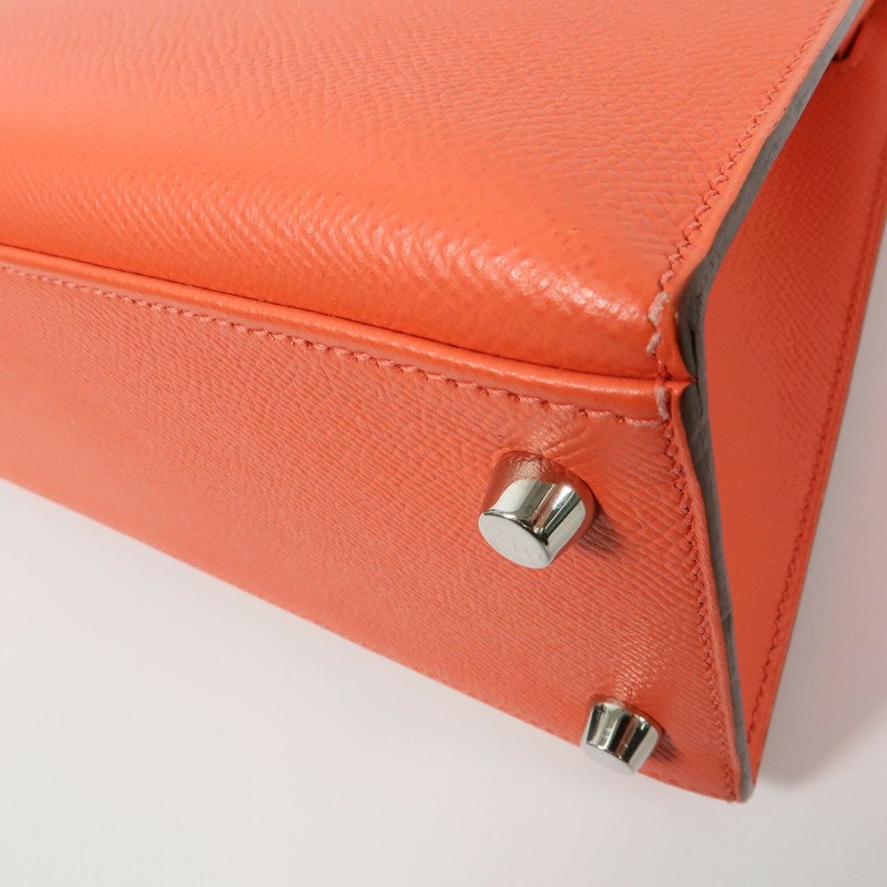 HERMES Epsom皮革Kelly 25手挽肩背兩用袋Rose Jaipur-13