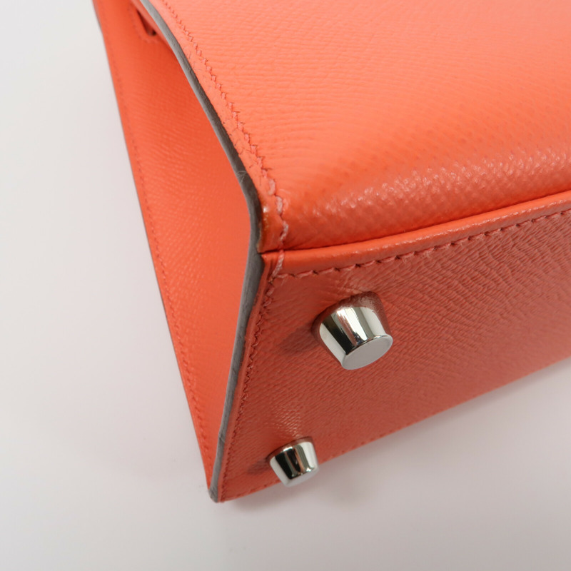 HERMES Epsom皮革Kelly 25手挽肩背兩用袋Rose Jaipur-14