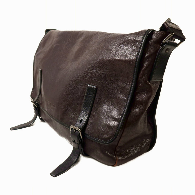 PRADA Cervo皮革Messenger Bag肩背袋-2