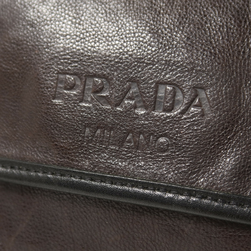 PRADA Cervo皮革Messenger Bag肩背袋-9