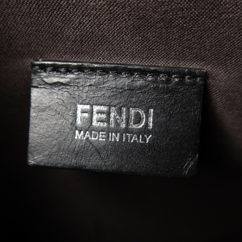 FENDI 塗層帆布Messenger Bag肩背袋-5