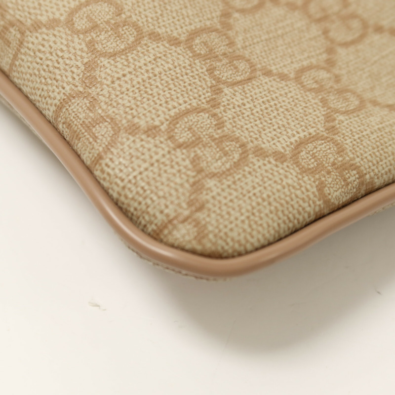 GUCCI 塗層帆布GG Supreme Shoulder Bag肩背袋-12