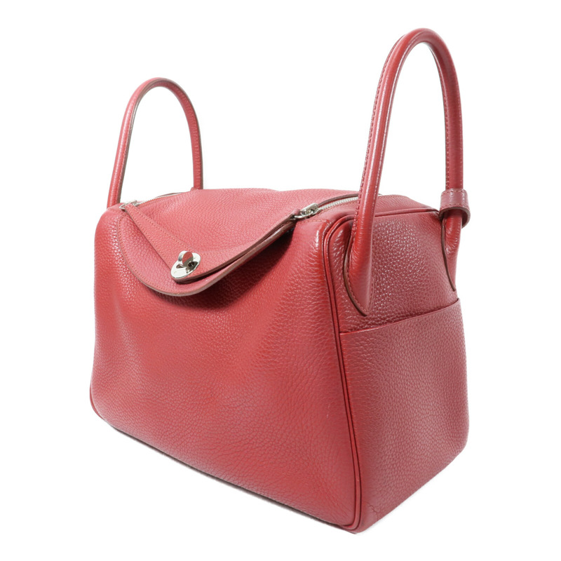 HERMES Clemence皮革Lindy 30手挽肩背兩用袋-2