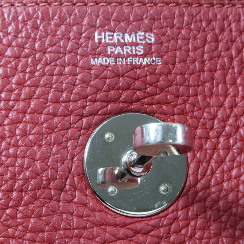HERMES Clemence皮革Lindy 30手挽肩背兩用袋-5