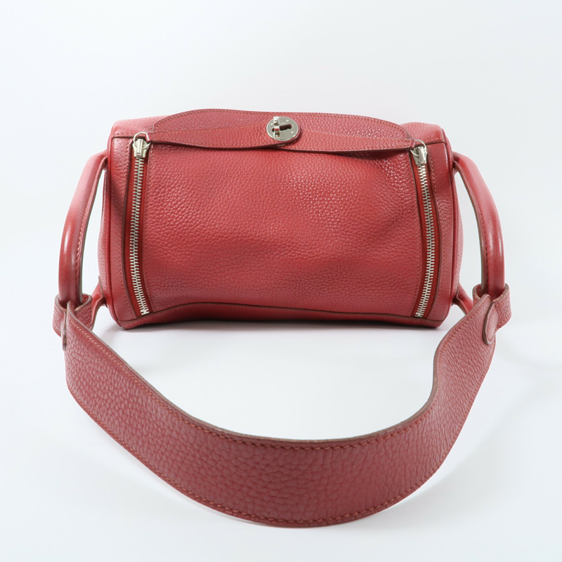 HERMES Clemence皮革Lindy 30手挽肩背兩用袋-7