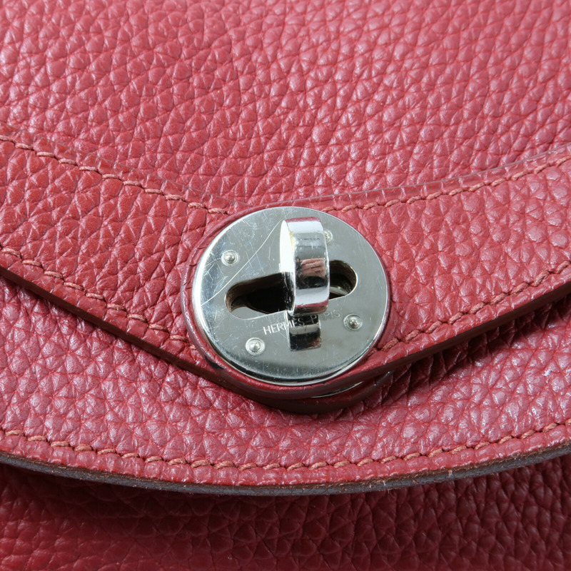 HERMES Clemence皮革Lindy 30手挽肩背兩用袋-8