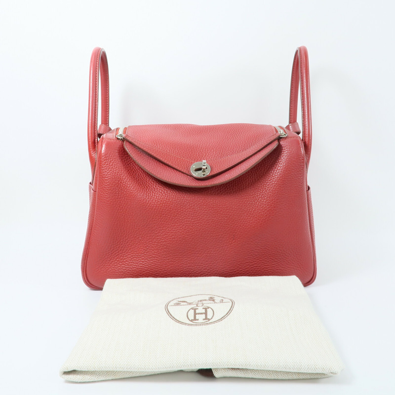 HERMES Clemence皮革Lindy 30手挽肩背兩用袋-9