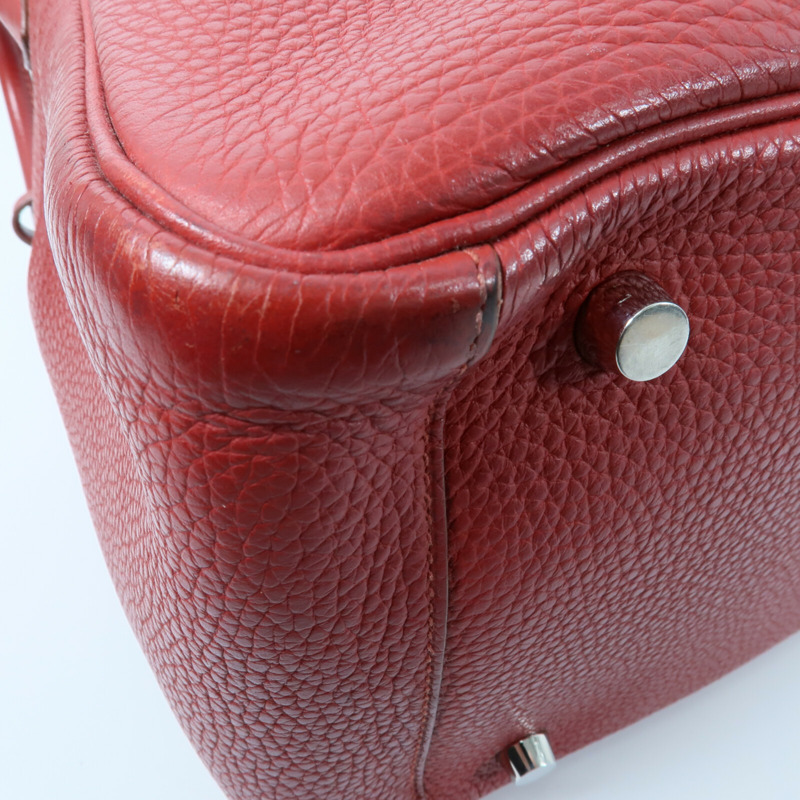 HERMES Clemence皮革Lindy 30手挽肩背兩用袋-10