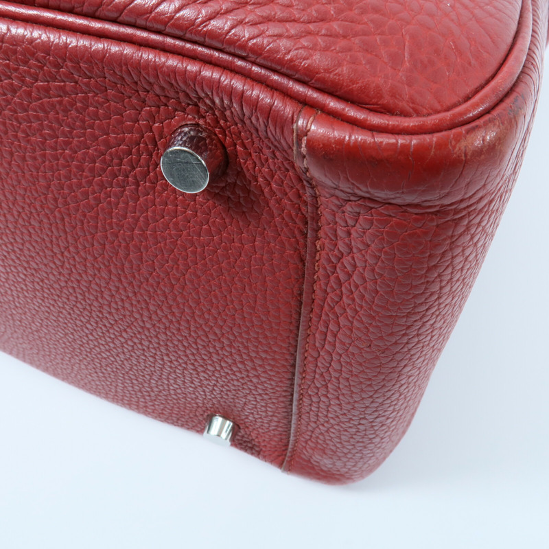 HERMES Clemence皮革Lindy 30手挽肩背兩用袋-11