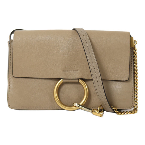 Chloe 牛皮皮革Faye肩背袋