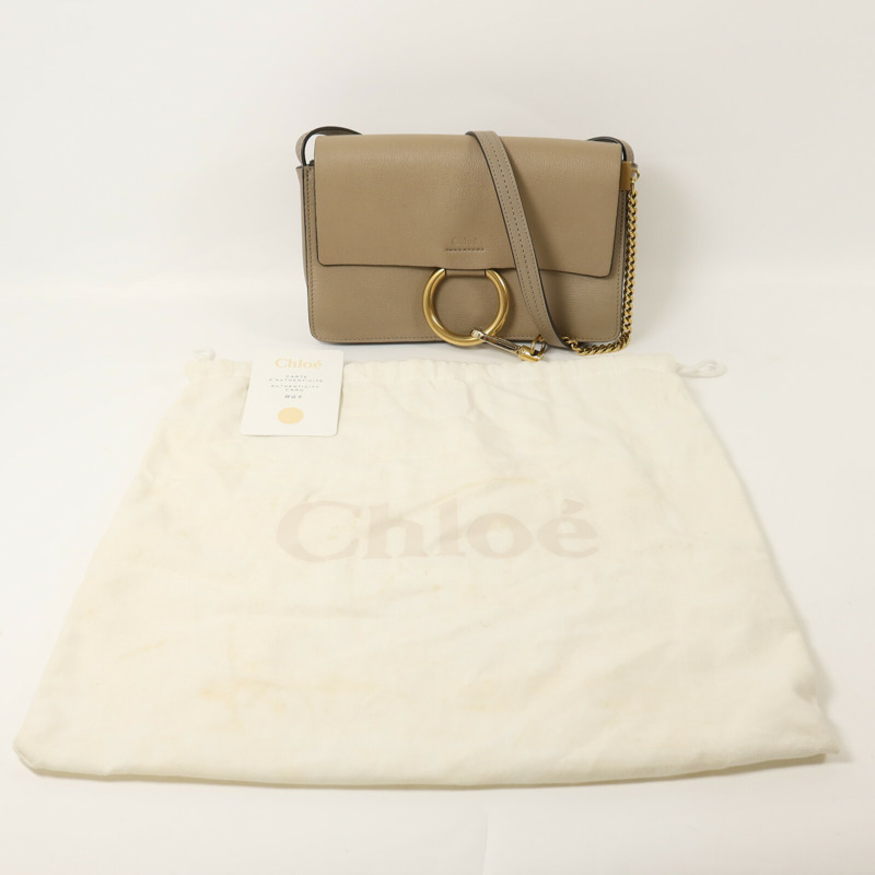 Chloe 牛皮皮革Faye肩背袋-10