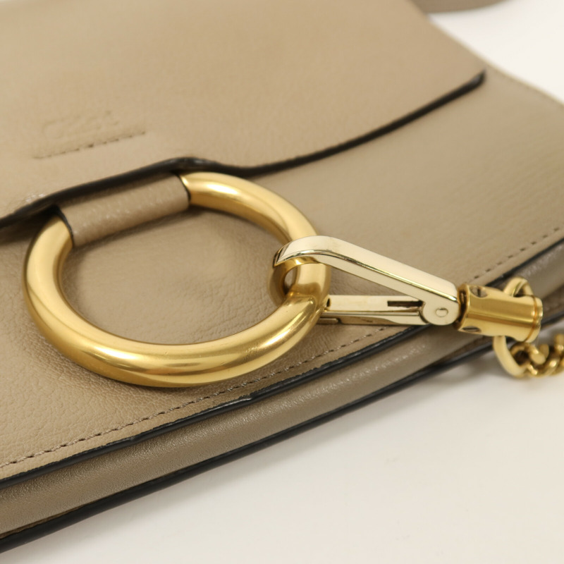 Chloe 牛皮皮革Faye肩背袋-11