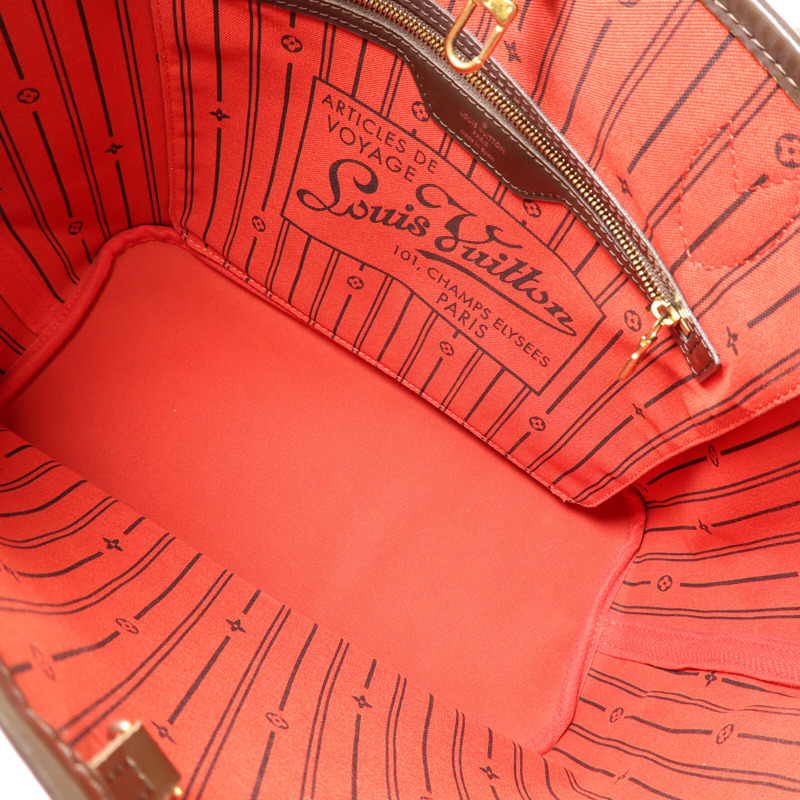 LOUIS VUITTON Damier Neverfull MM手挽袋-4