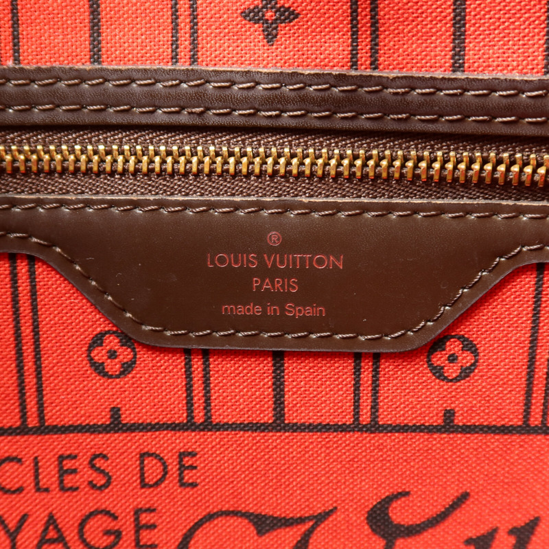 LOUIS VUITTON Damier Neverfull MM手挽袋-5