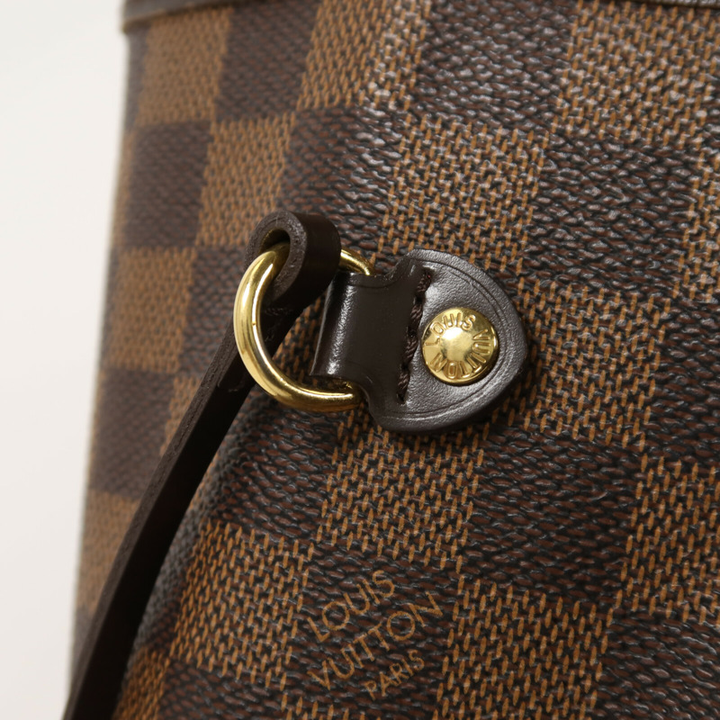LOUIS VUITTON Damier Neverfull MM手挽袋-9