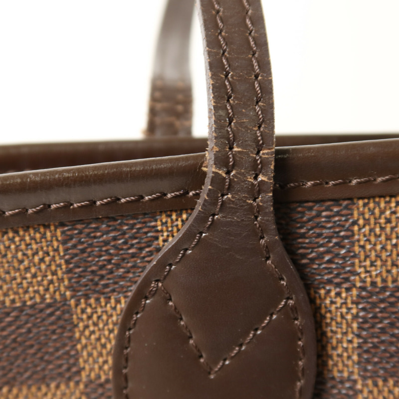 LOUIS VUITTON Damier Neverfull MM手挽袋-14