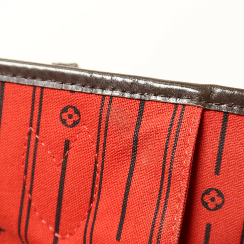 LOUIS VUITTON Damier Neverfull MM手挽袋-15