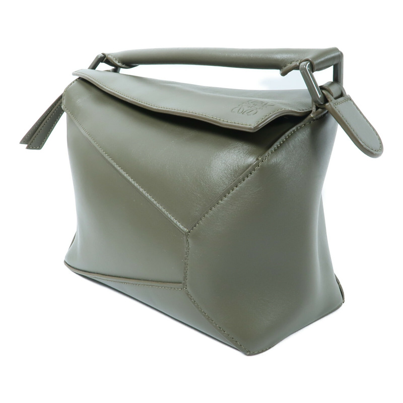 LOEWE 牛皮皮革Edge Puzzle Small手挽肩背兩用袋-2