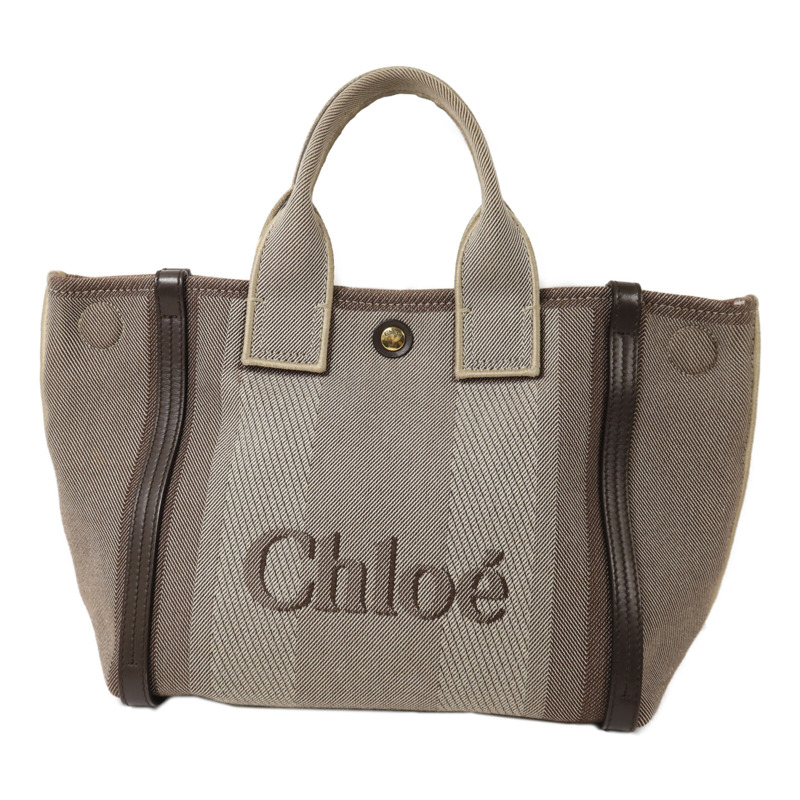 Chloe 帆布Small Carry Tote手挽肩背兩用袋-1