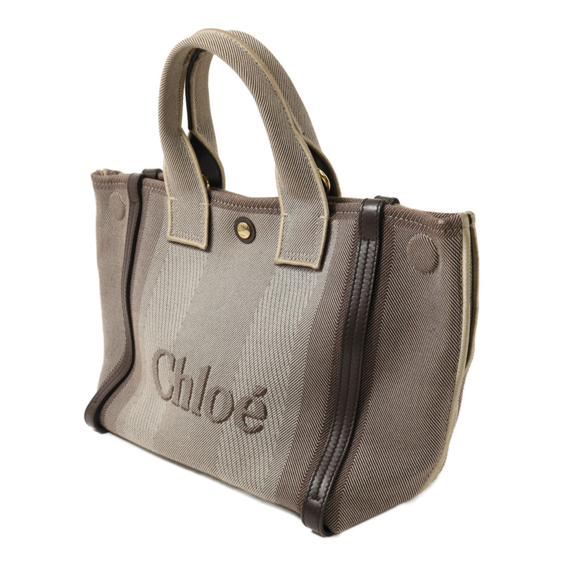 Chloe 帆布Small Carry Tote手挽肩背兩用袋-2