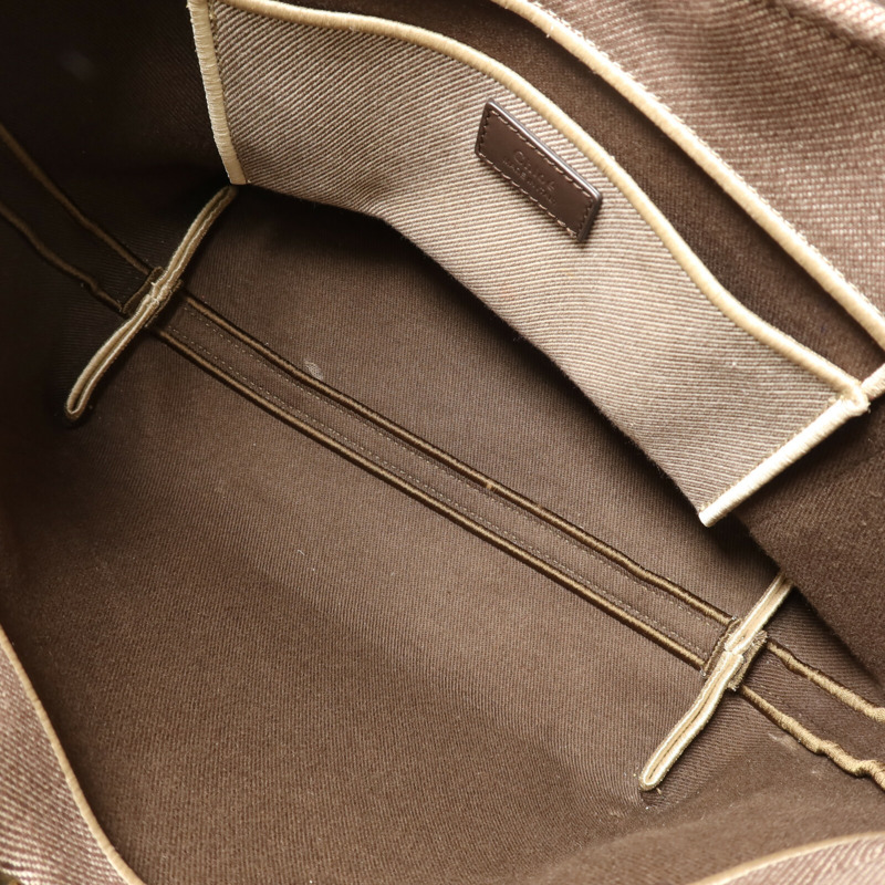 Chloe 帆布Small Carry Tote手挽肩背兩用袋-4