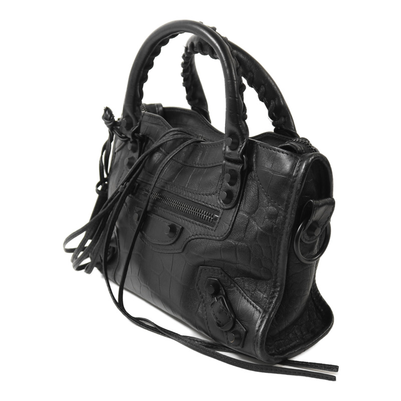 BALENCIAGA 牛皮皮革Mini City手挽肩背兩用袋-2