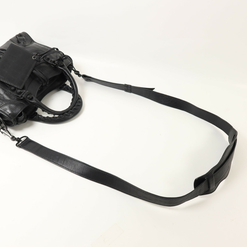 BALENCIAGA 牛皮皮革Mini City手挽肩背兩用袋-7