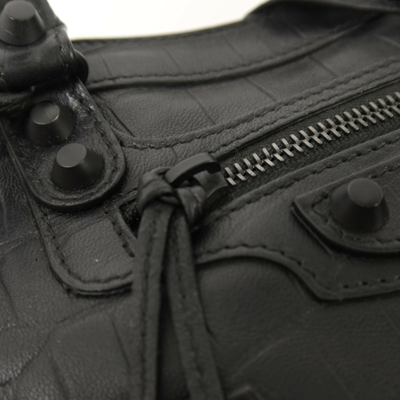 BALENCIAGA 牛皮皮革Mini City手挽肩背兩用袋-9