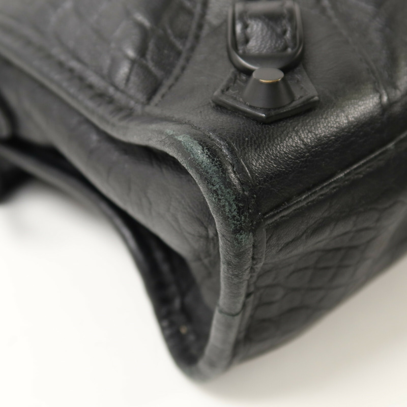 BALENCIAGA 牛皮皮革Mini City手挽肩背兩用袋-10