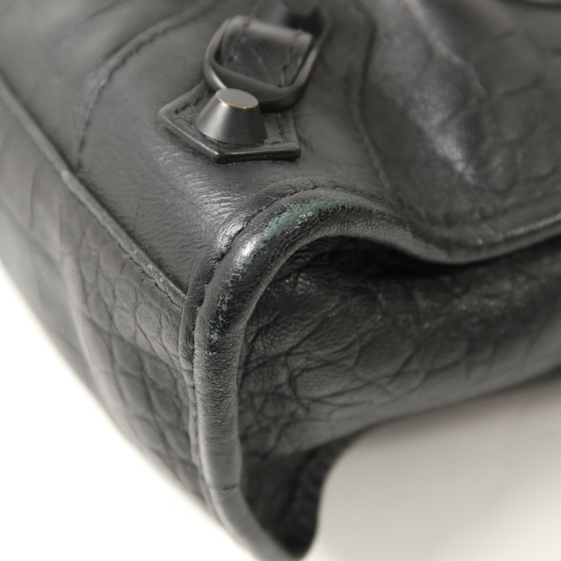 BALENCIAGA 牛皮皮革Mini City手挽肩背兩用袋-11