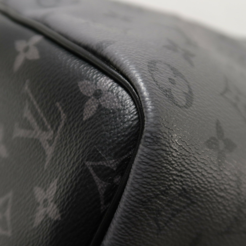 LOUIS VUITTON Monogram Eclipse Keepall Bandoulier手挽肩背兩用袋-14