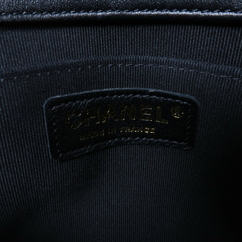 CHANEL 羊皮皮革Chain Shoulder鏈帶肩背袋-6