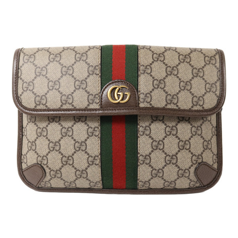 GUCCI 塗層帆布GG Supereme腰包