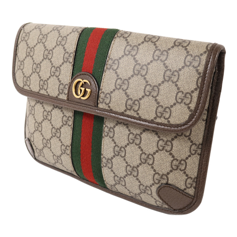 GUCCI 塗層帆布GG Supereme腰包-2