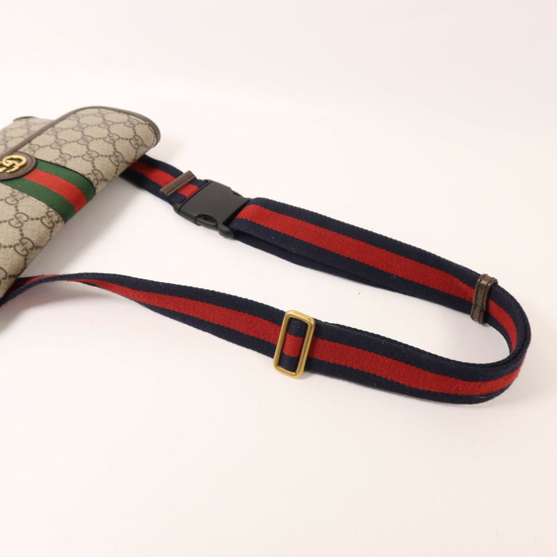 GUCCI 塗層帆布GG Supereme腰包-8