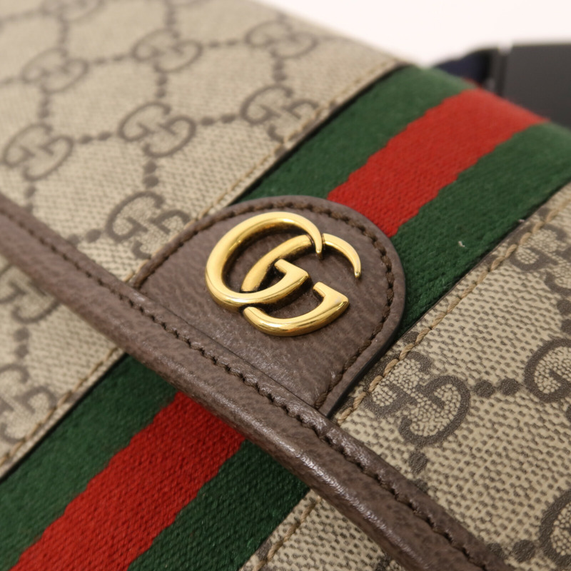 GUCCI 塗層帆布GG Supereme腰包-10