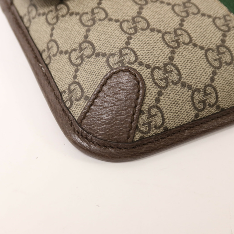GUCCI 塗層帆布GG Supereme腰包-11