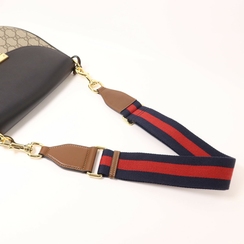 GUCCI 塗層帆布GG Supereme肩背袋-8