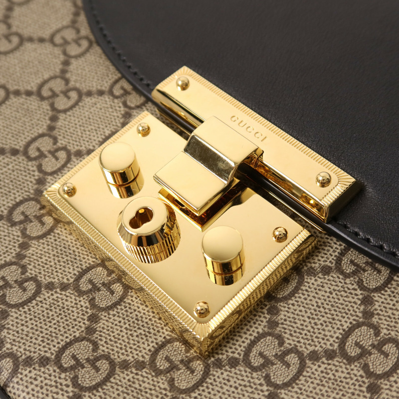 GUCCI 塗層帆布GG Supereme肩背袋-10
