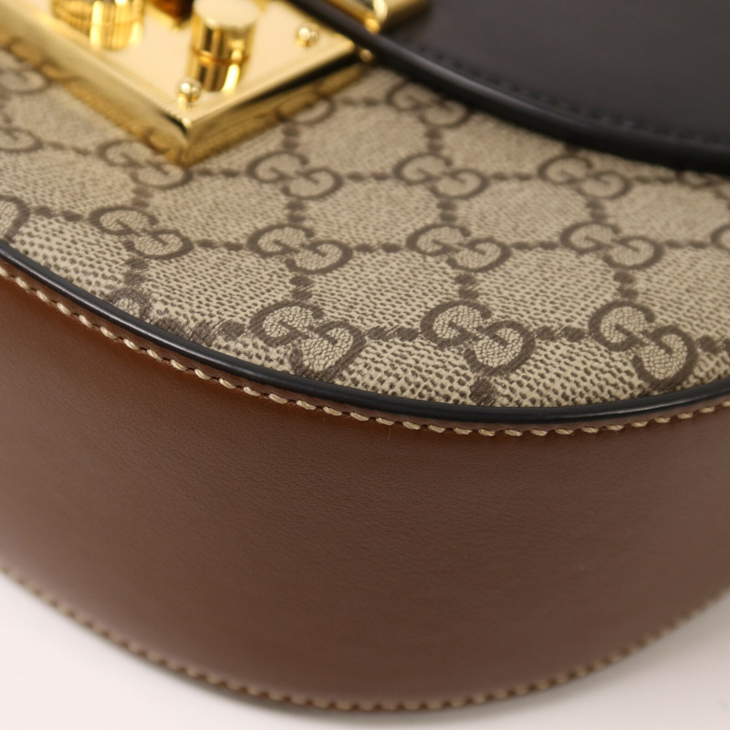 GUCCI 塗層帆布GG Supereme肩背袋-12