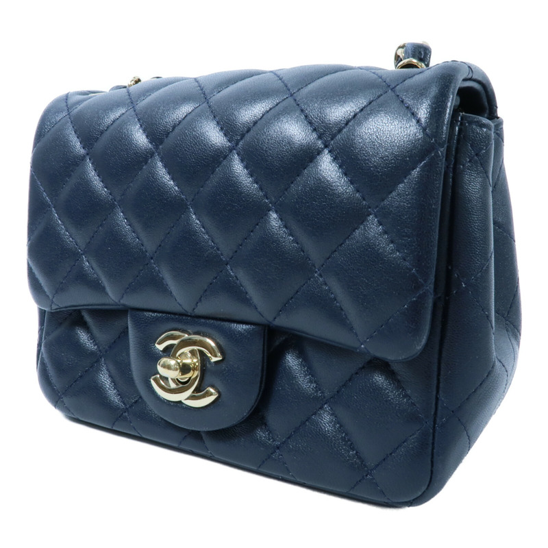 CHANEL 羊皮皮革Classic 17鏈帶肩背袋-2