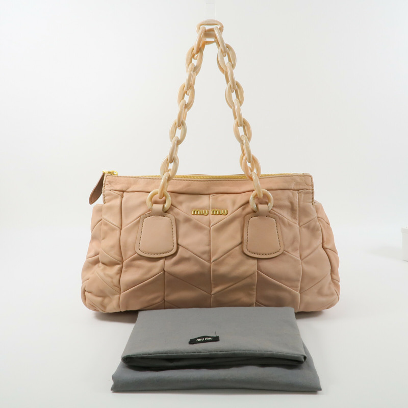 Miu Miu 羊皮皮革Shoulder Bag肩背袋-9