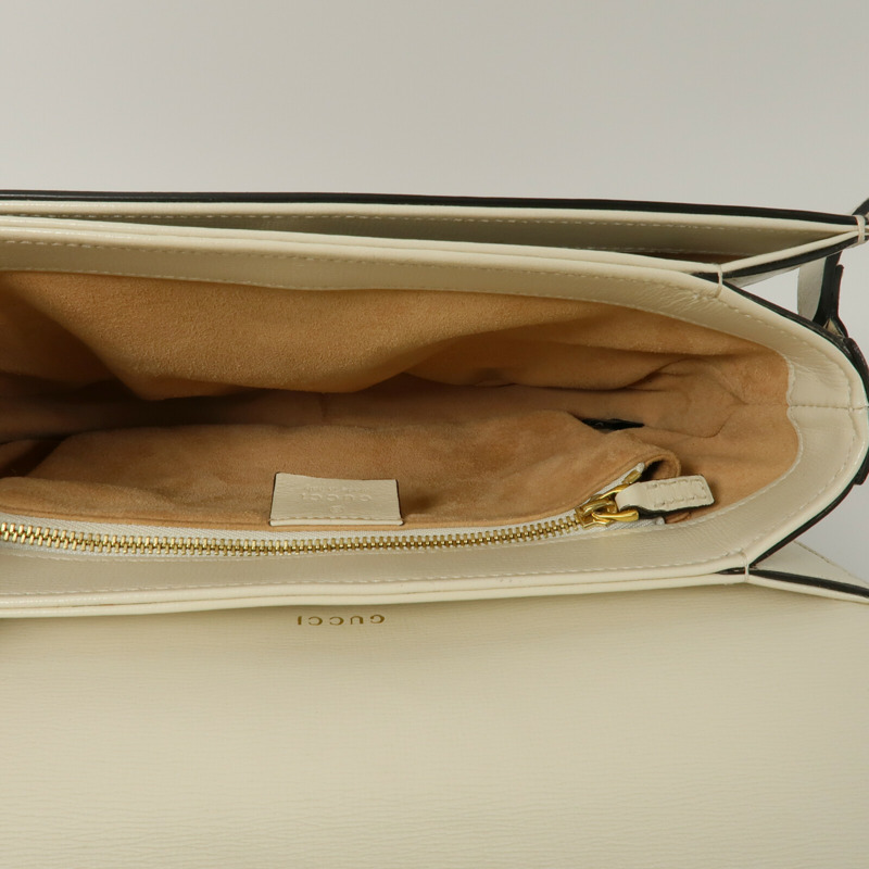 GUCCI 塗層帆布Horsebit 1955 Medium Shoulder Bag肩背袋-4