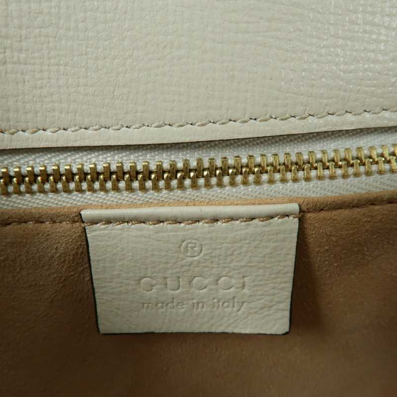 GUCCI 塗層帆布Horsebit 1955 Medium Shoulder Bag肩背袋-6